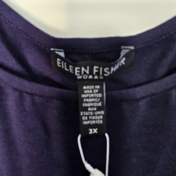 Eileen Fisher Plus System Scoop Neck Tank Blue  Size 3X - Picture 6 of 10